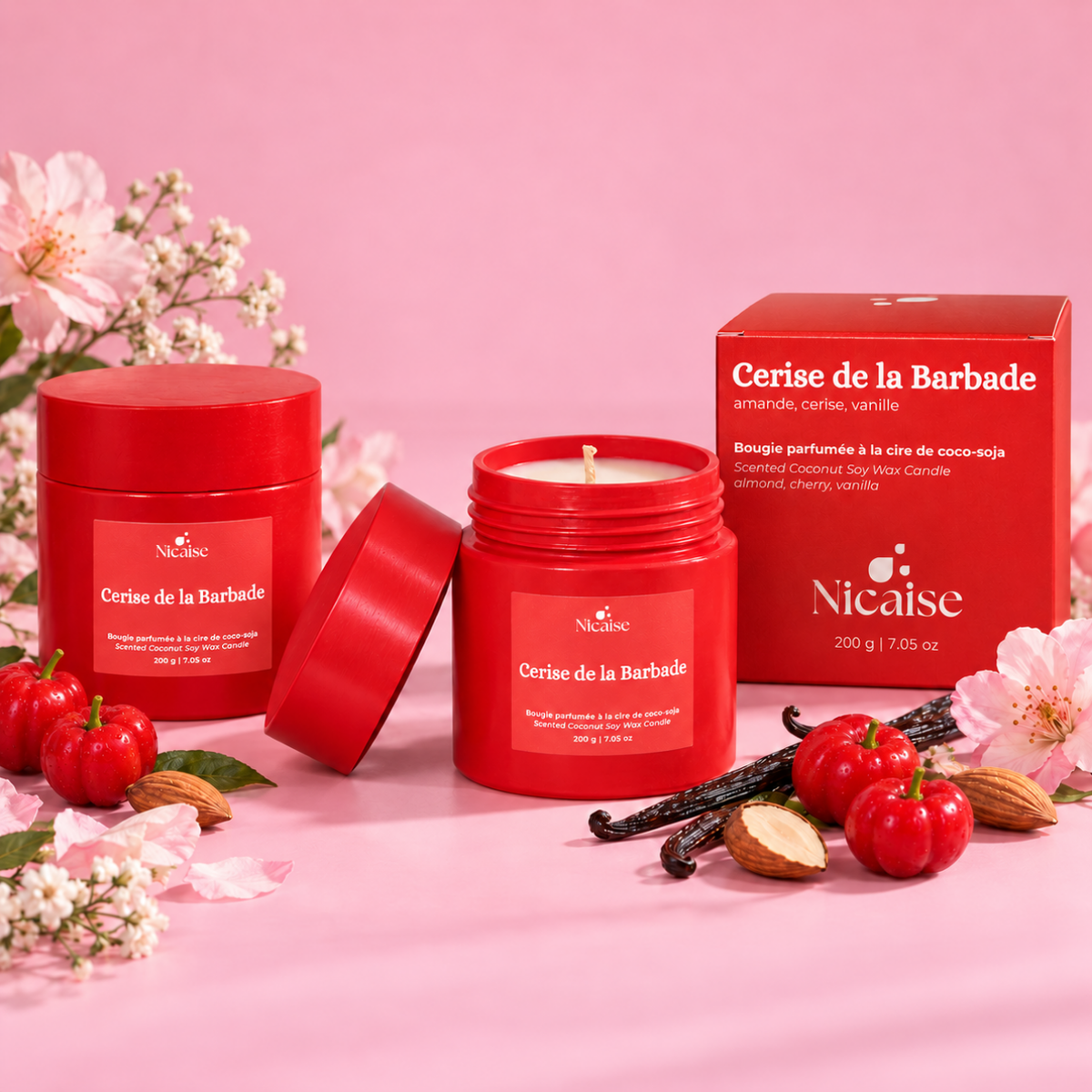 Bougie Cerise de la Barbade