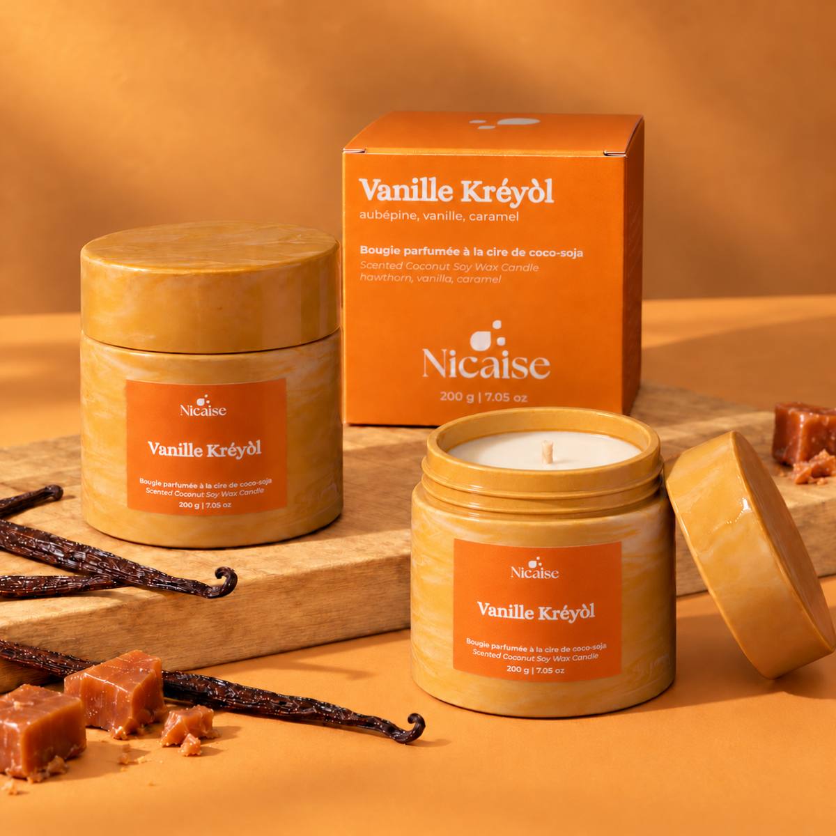 Bougie Vanille Kréyòl